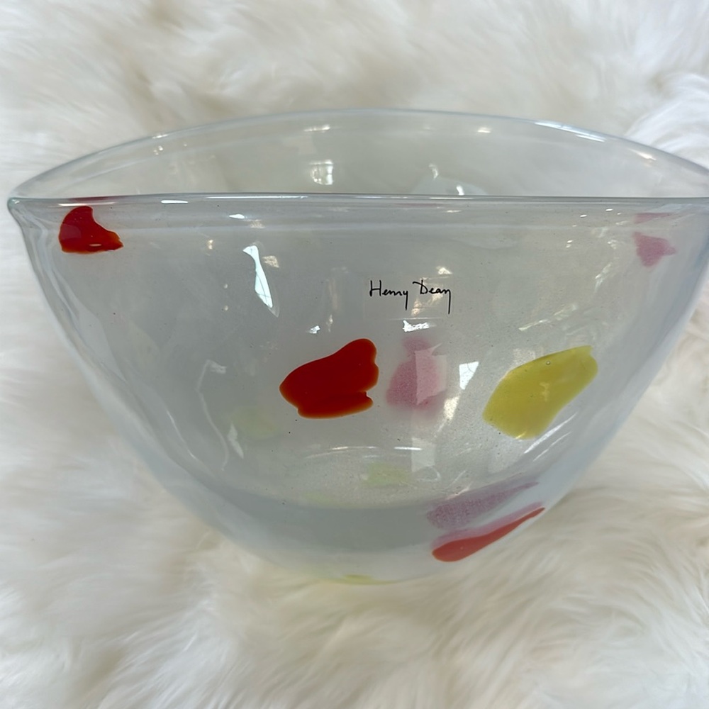 Henry Dean signed bowl.